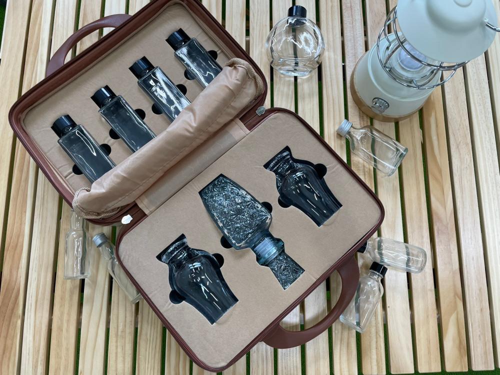 위스키캐리어 바이알 소분 가방 피크닉 감성캠핑 전용잔