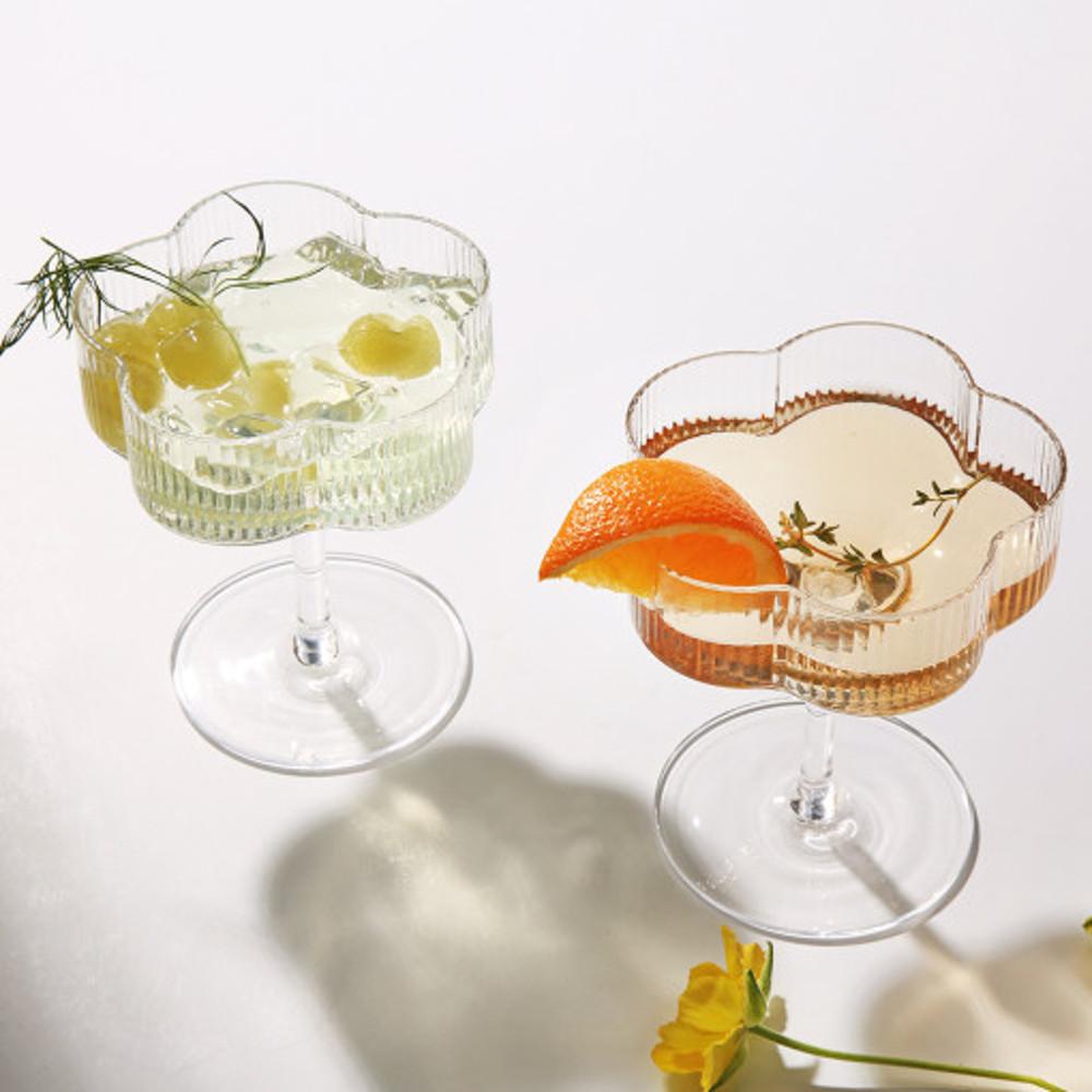 블레스 플라워 내열유리컵 푸딩잔 170ml