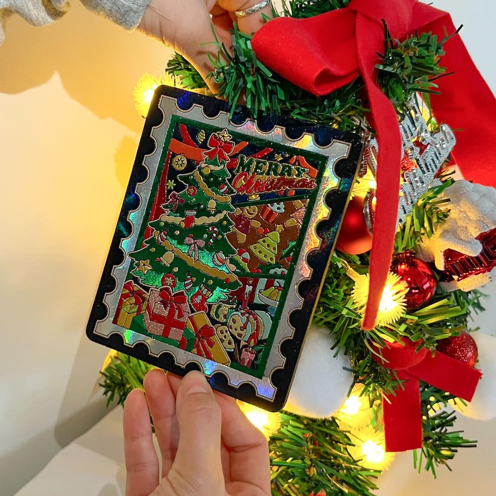 글리팅 DIY 뉴 크리스마스 2종 성인 취미 미술 그림 그리기 스티커 색칠 컬러링 북 어린이 집 선물 키트