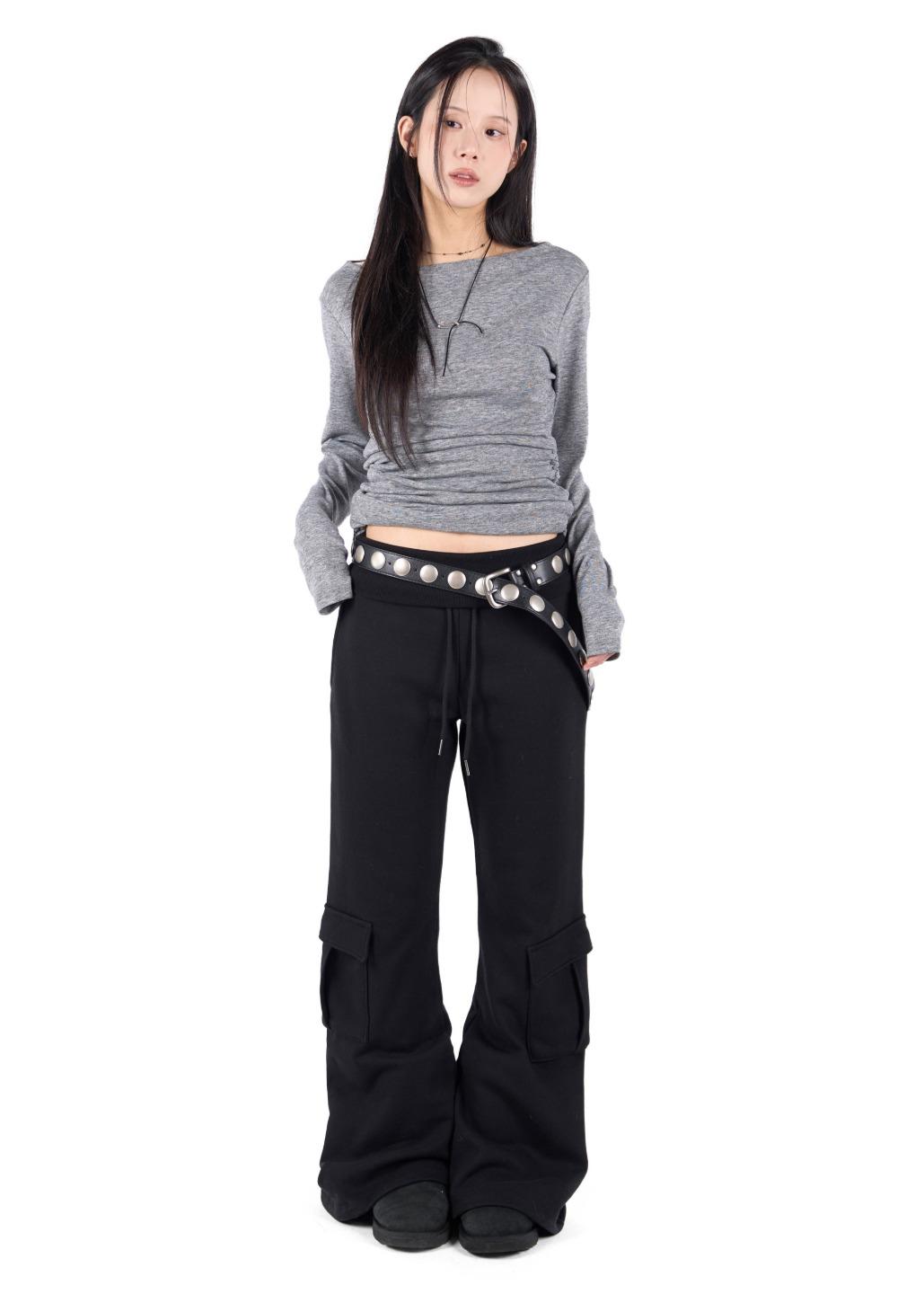 릿킴 FLARE CARGO SWEAT PANTS