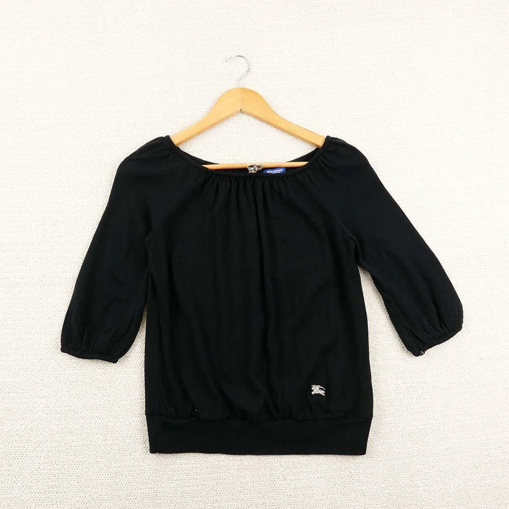 버버리 블랙 오프숄더 38