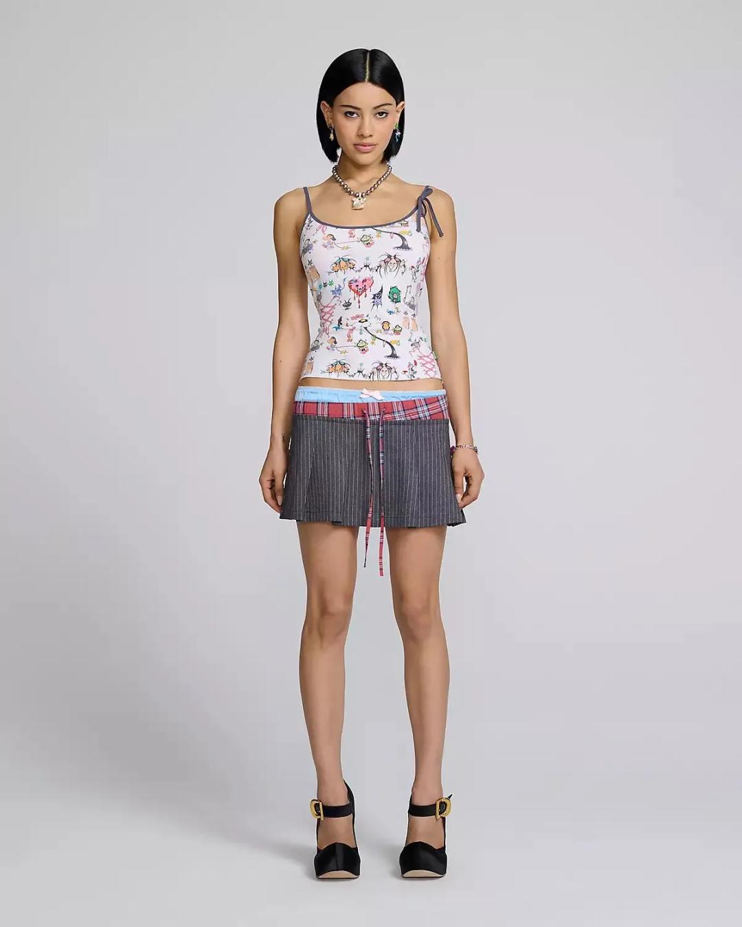 헤븐바이마크제이콥스 플리츠 복서 스커트