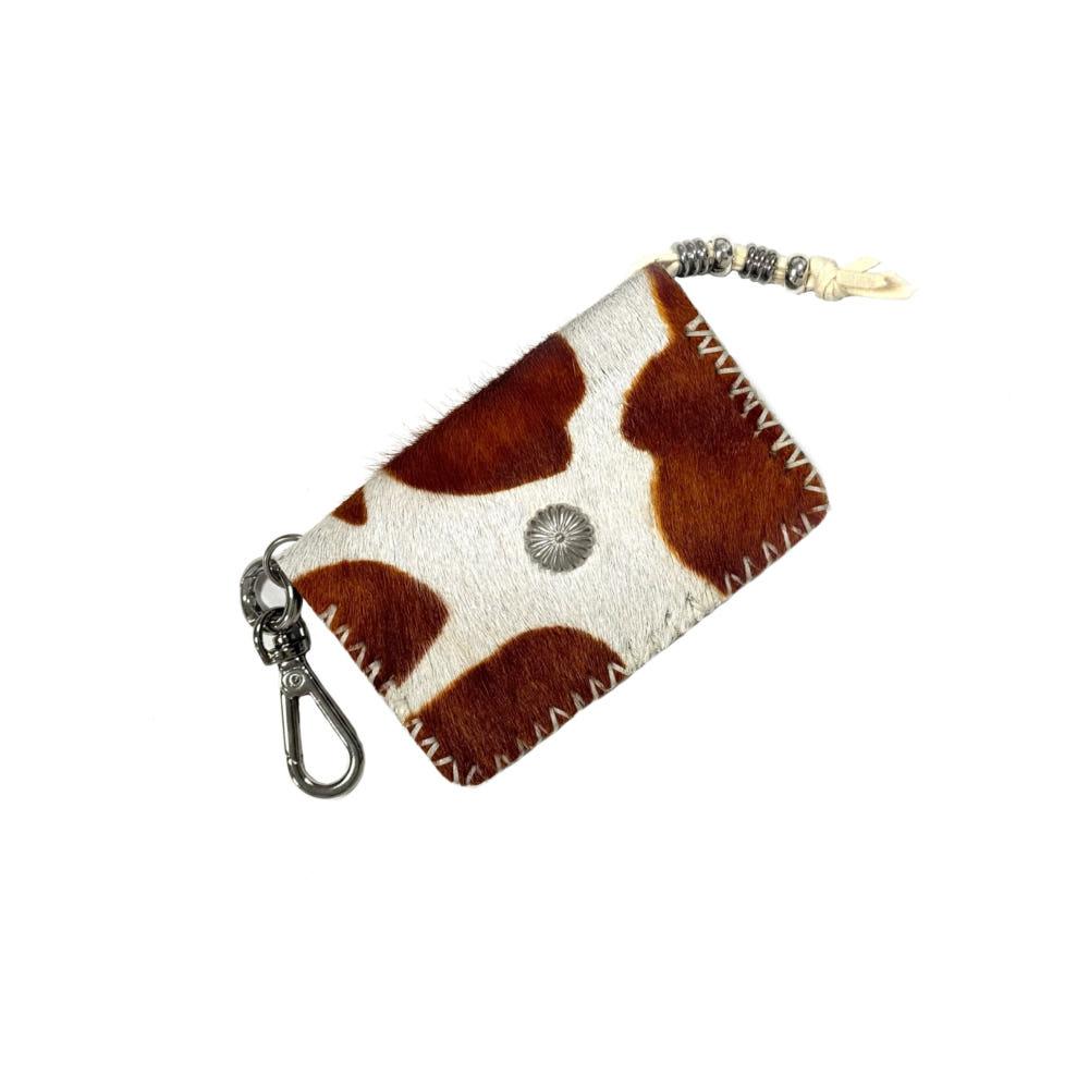 X 스터드카드지갑 (milk cow skin)