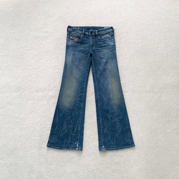 Diesel washed bootscut jeans