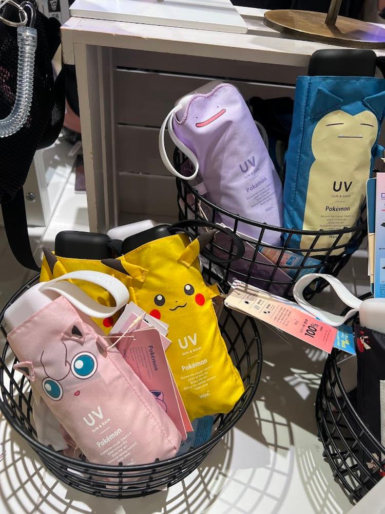 Wpc 포켓몬 미니 양우산 4종 택 1 모험의 파트너 