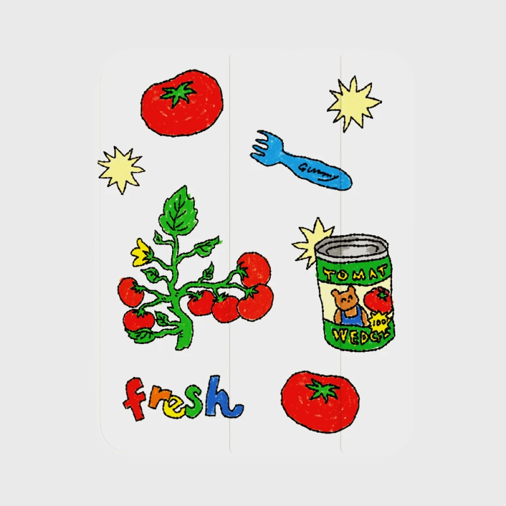 tomato drawing pattern [아이패드 케이스]
