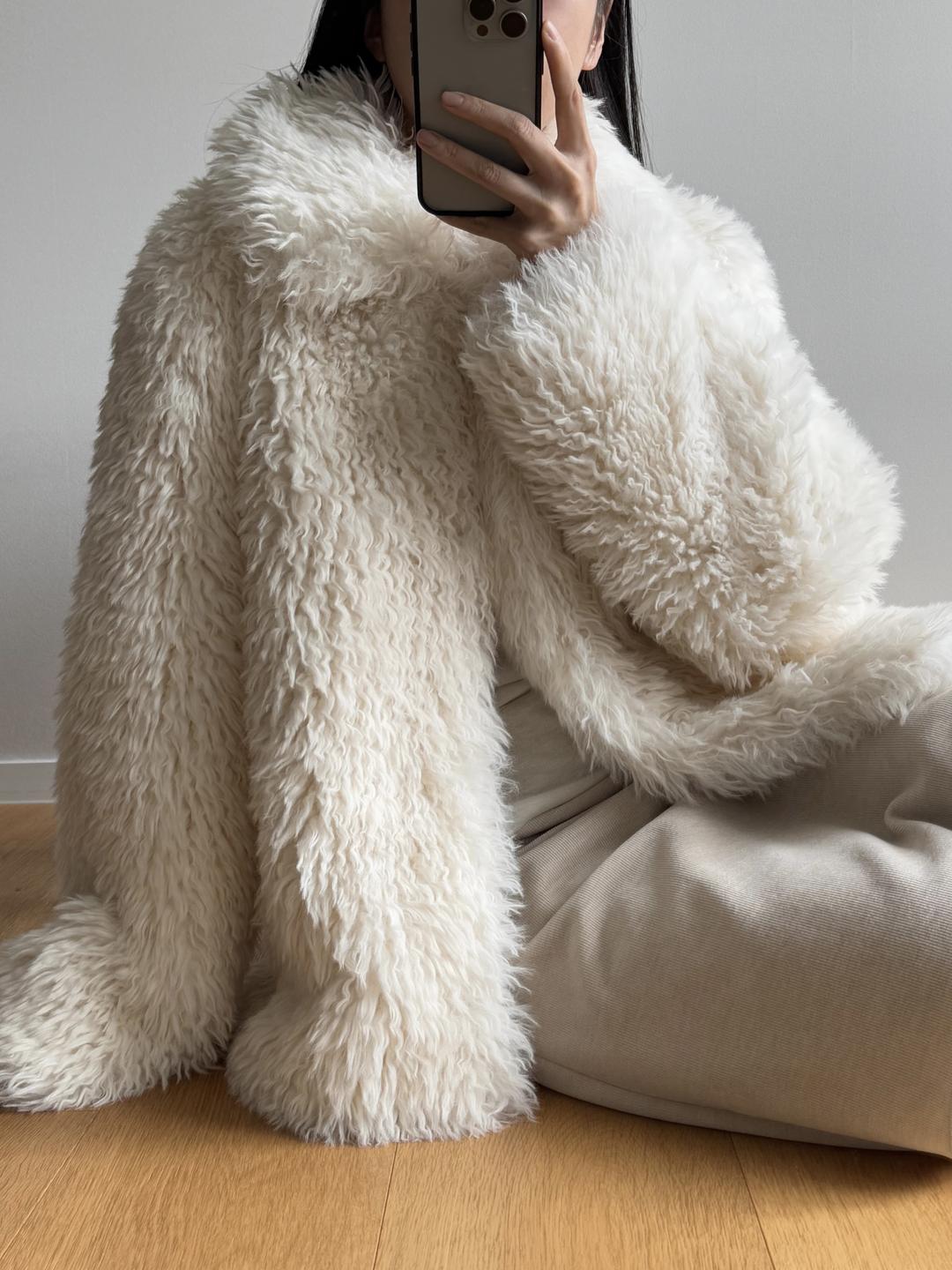 HUG FUR JK (-20% / 아이보리 당일발송)