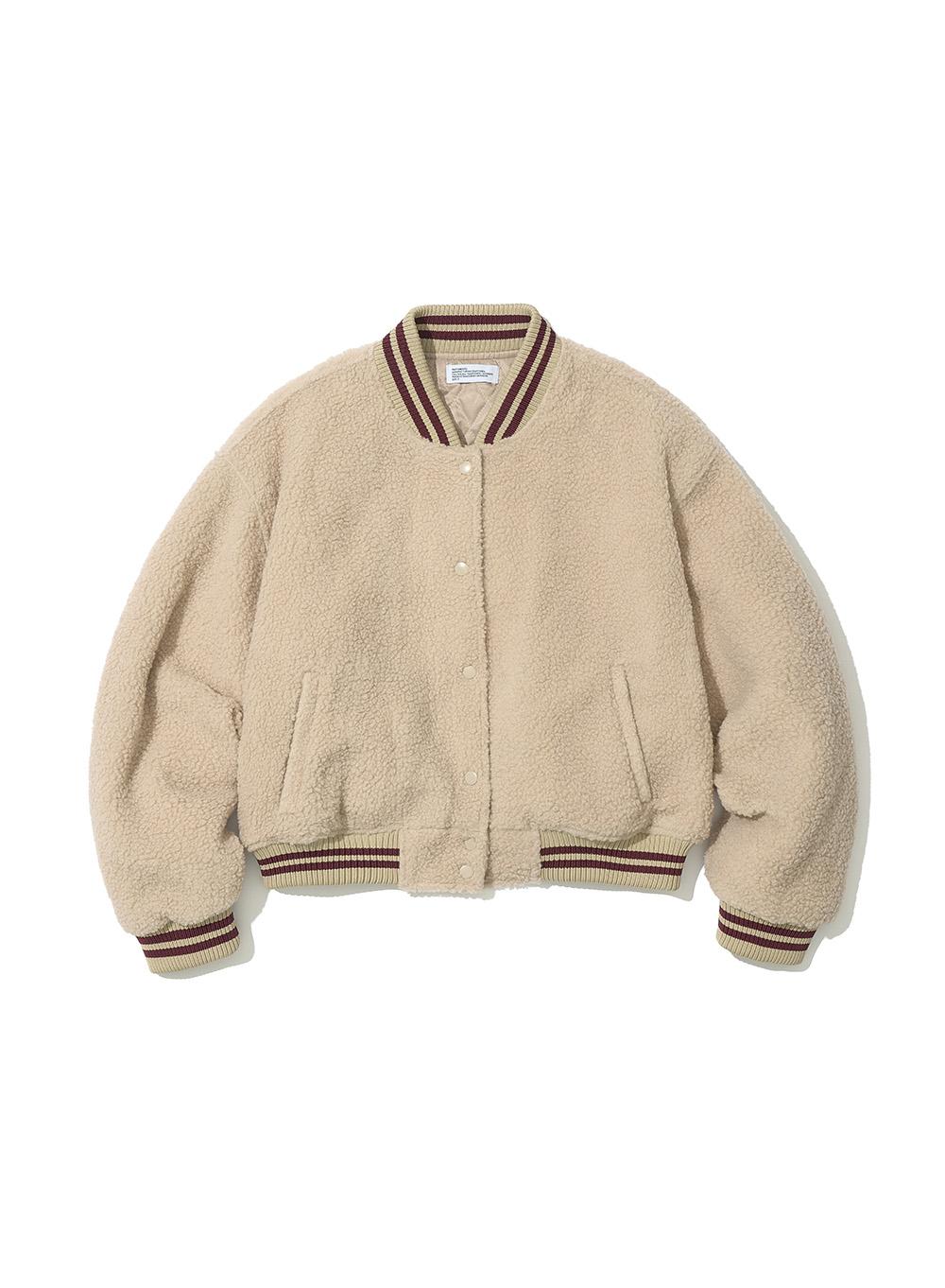 [REFURB] [70% OFF] [WOMEN] FLUFFY STADIUM JACKET_BEIGE