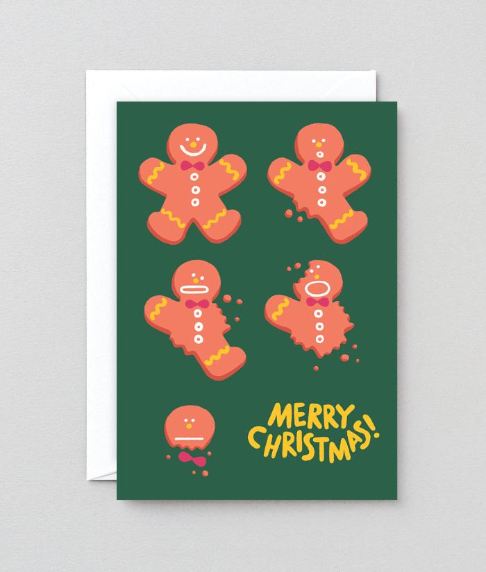 Gingerbread Embossed Card