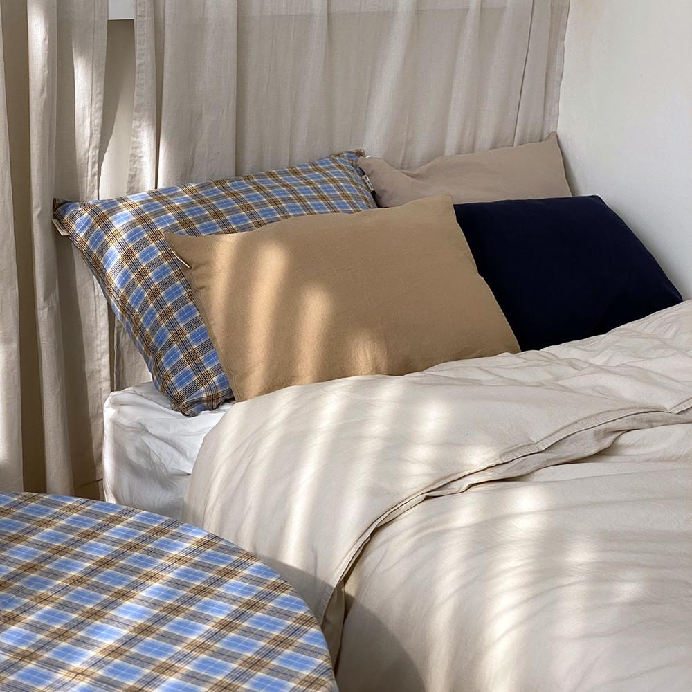 어니스트 린넨 사계절 무지 베개커버-7color