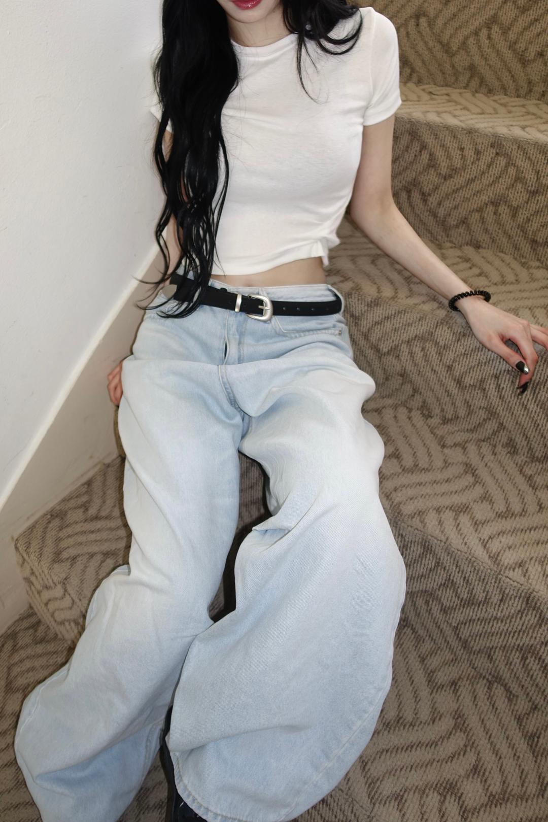 Pure wrinkle Denim