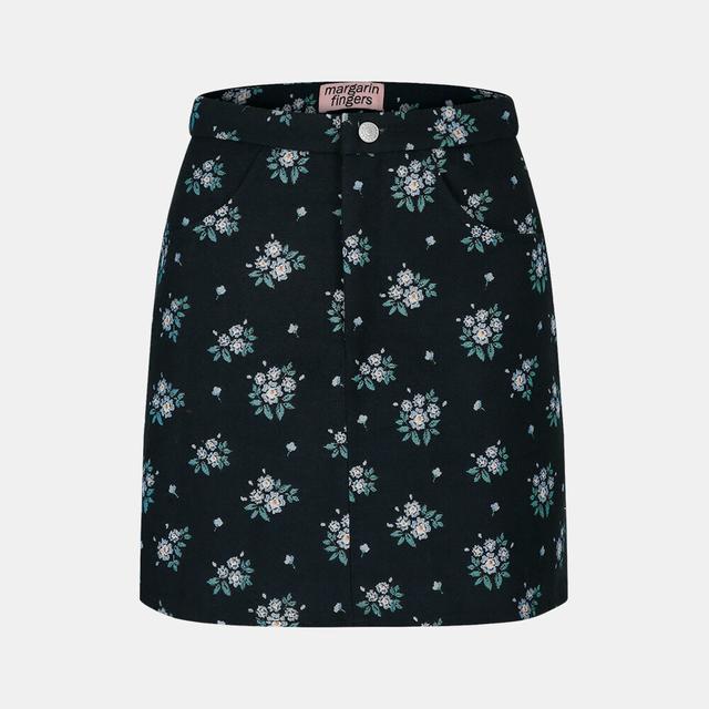 뮤제드 Mused Lucky frill skirt - Grey Stripe - 위시버킷