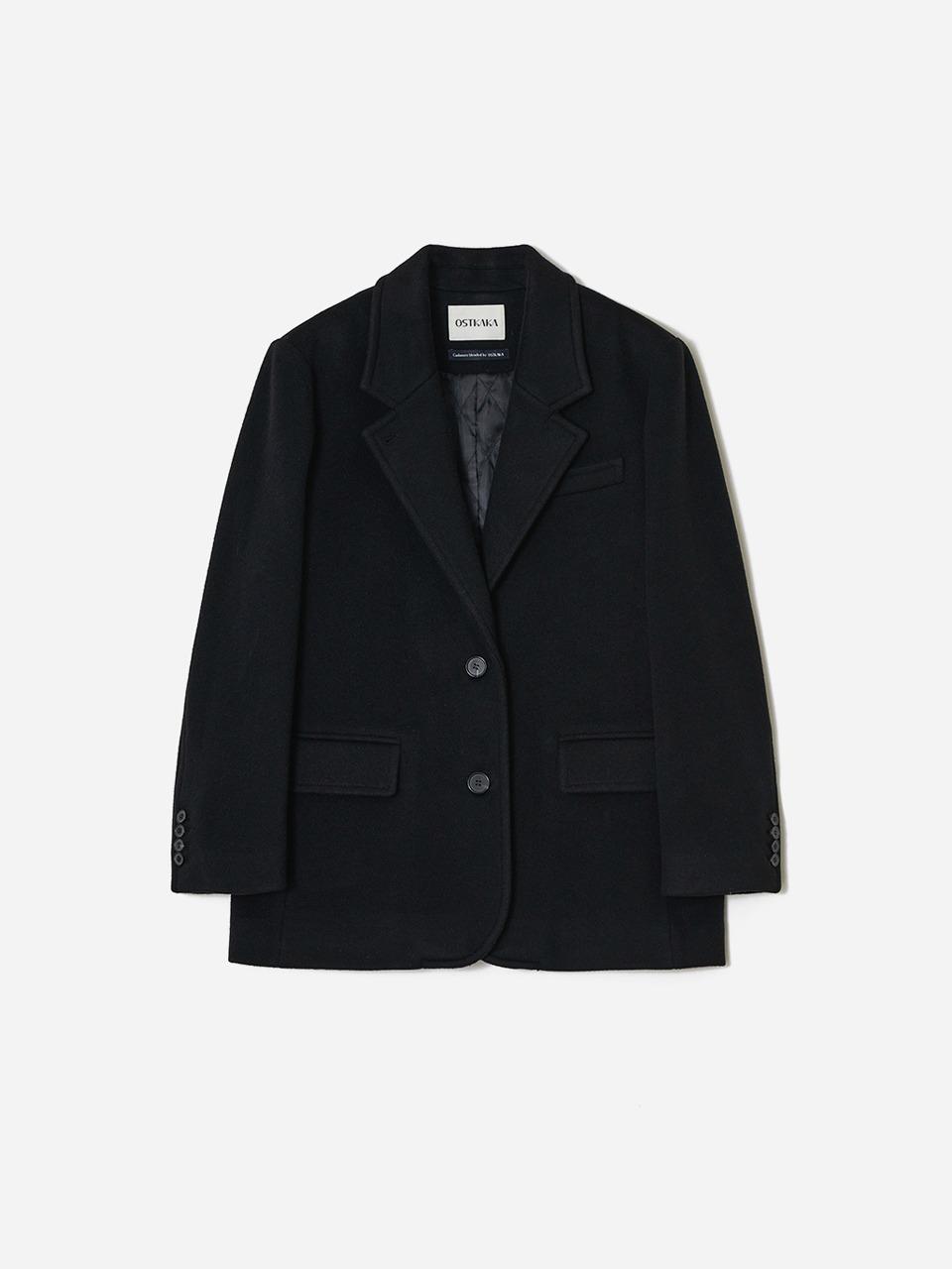 Cashmere Blazer Coat Black