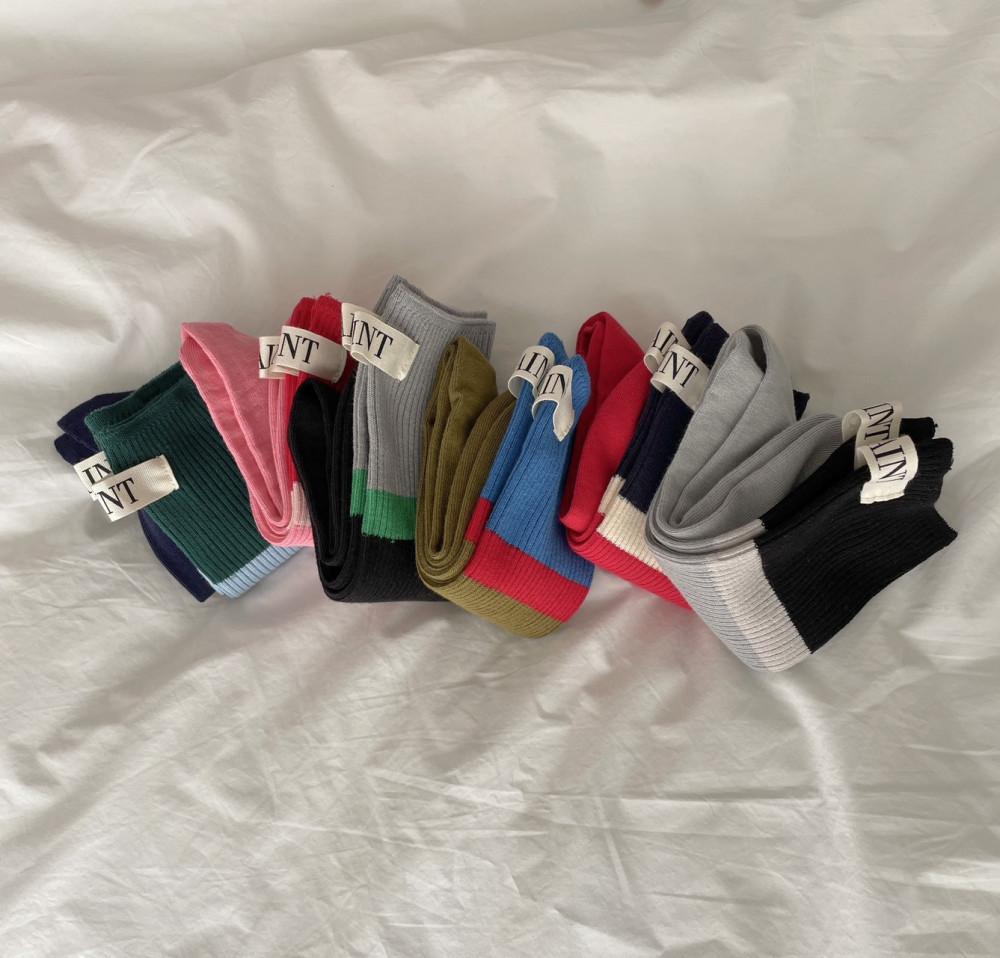 솔스튜디오 SAINT 라벨 삭스 두 켤레 set