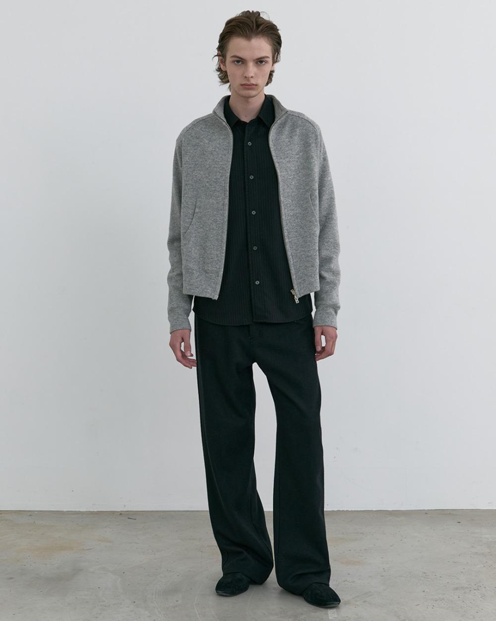 Comfy Zip Up_Melange Grey