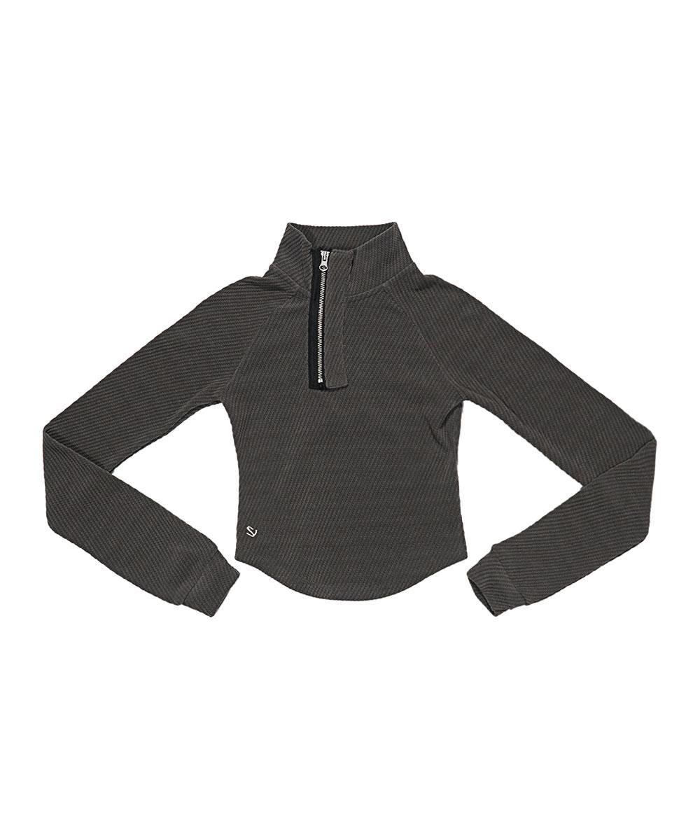 [SCHISMINDUCING] KUNOICHI TOP CHARCOAL