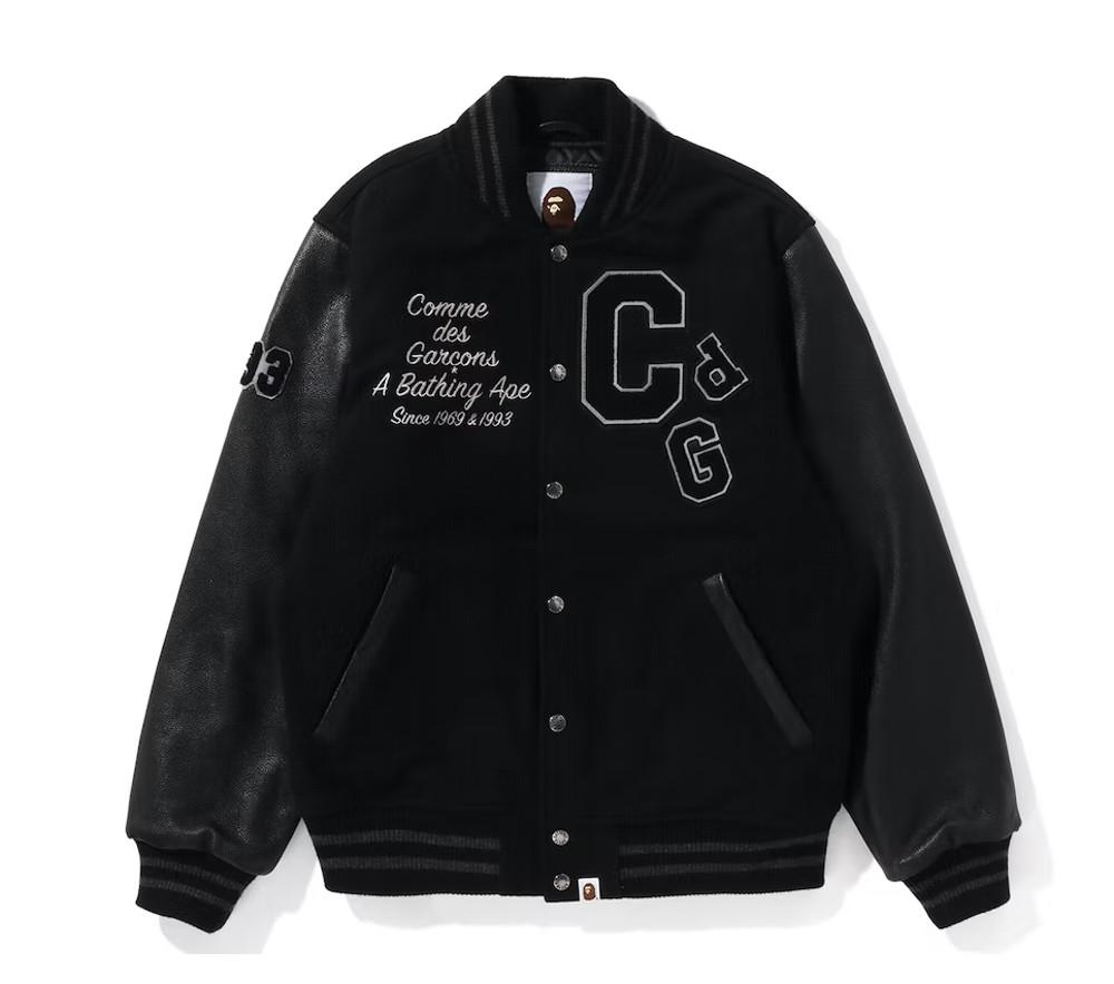 fw22 바시티 자켓 BAPE x Comme des Garcons Osaka Exclusive Varsity Jacket