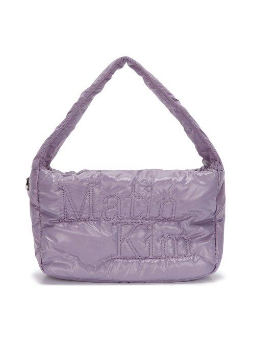 LOGO STITCH PADDING EASY BAG IN PURPLE
