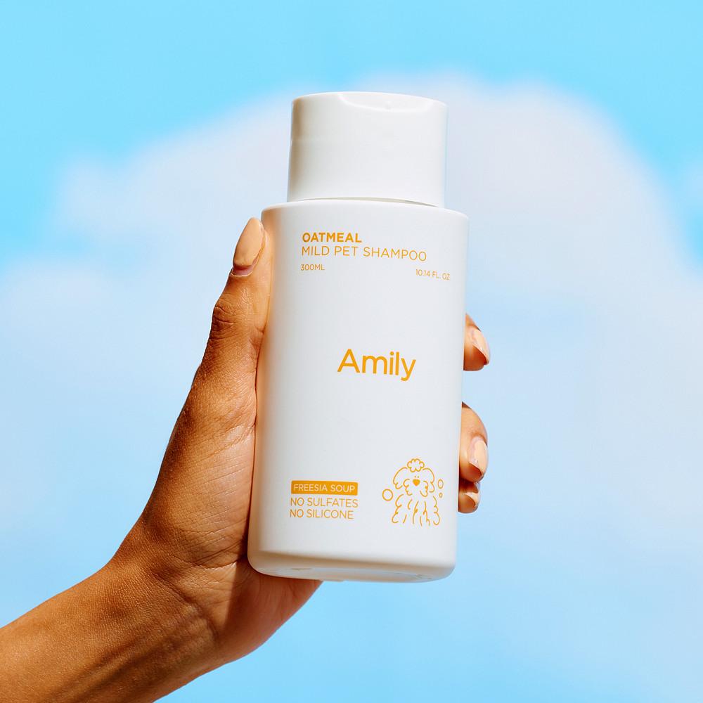 아밀리 순한 천연 강아지샴푸 추천 오트밀샴푸 아토피 습진 발사탕 각질 비듬 보습 비린내