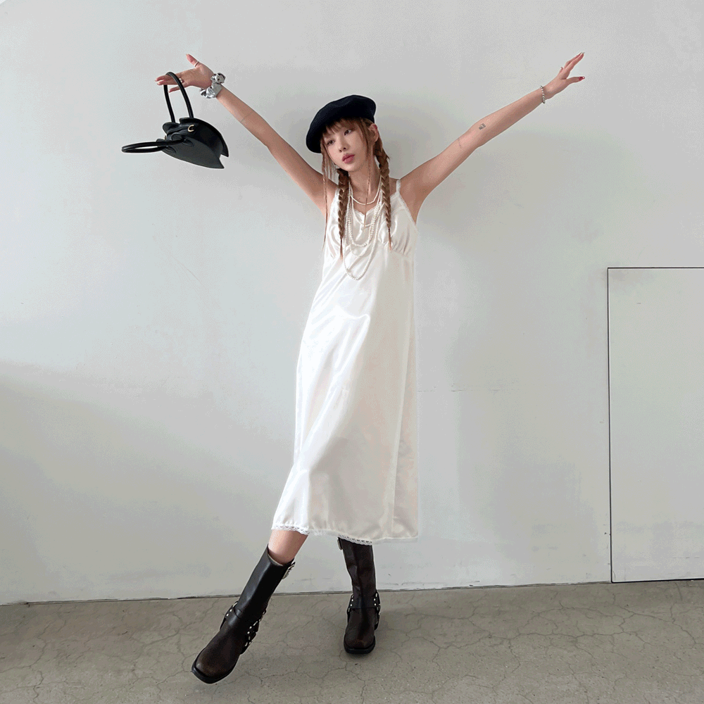 요니 실키 원피스 2color