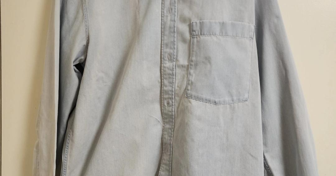 COS 하늘색 옥스퍼드 카라 셔츠 S