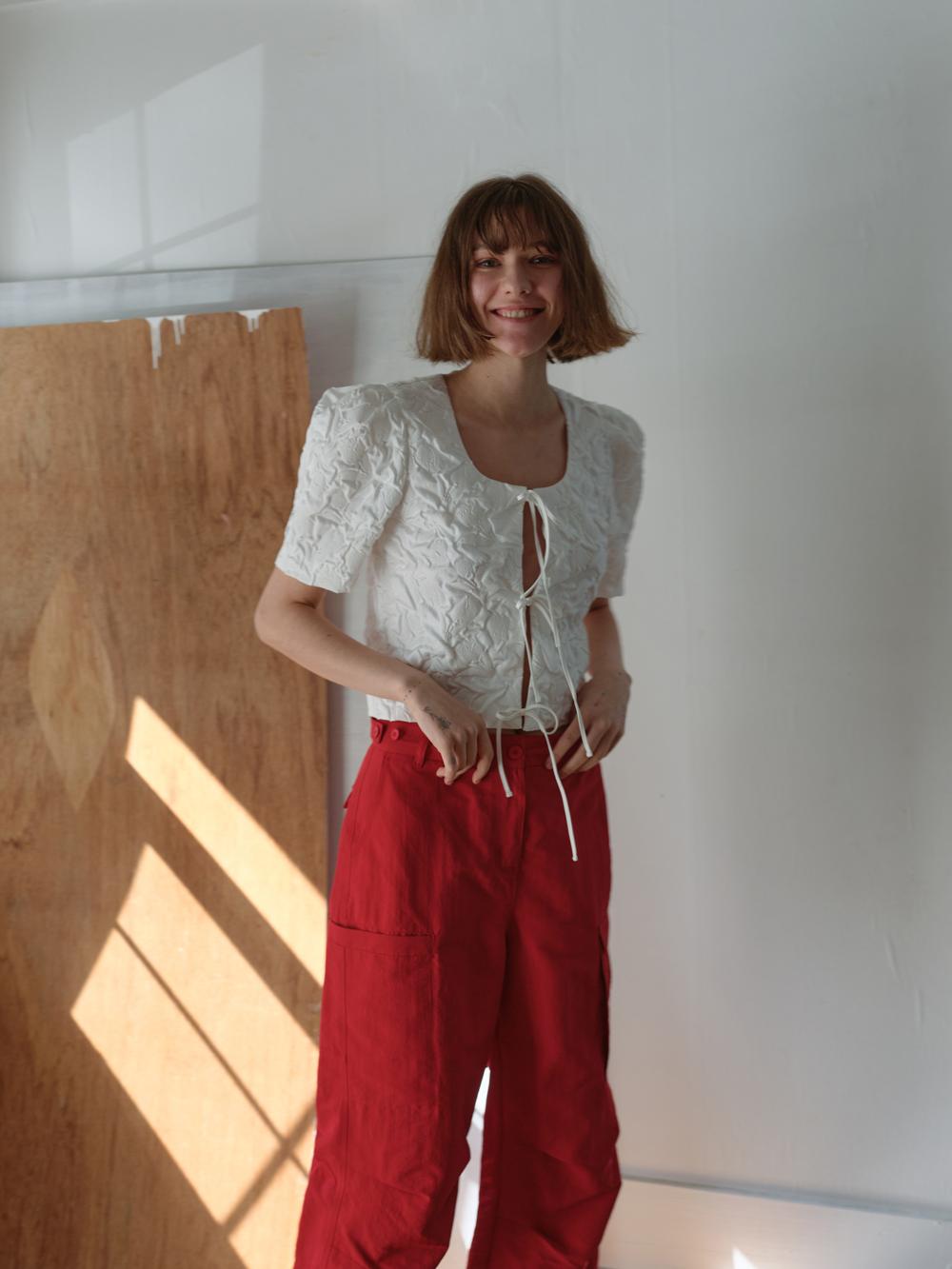 (1차 리오더) PUFF SLEEVE BLOUSE - WHITE