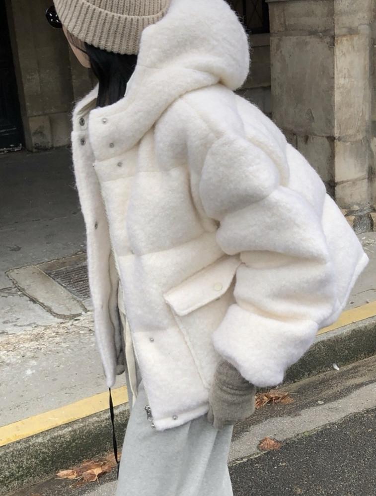 [뮤즈] le butter 르버터 24fw 울 부클 덕 패딩 (1color)