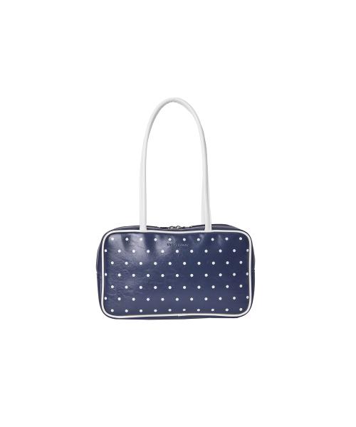 Dot square bag_navy
