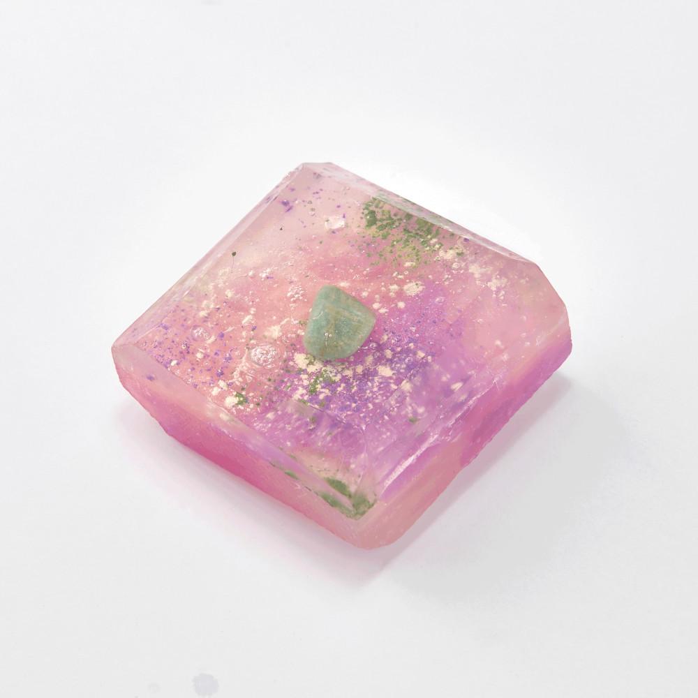 처녀자리 탄생석 천연 원석 수제 보석 비누- VIRGO - 아마조나이트