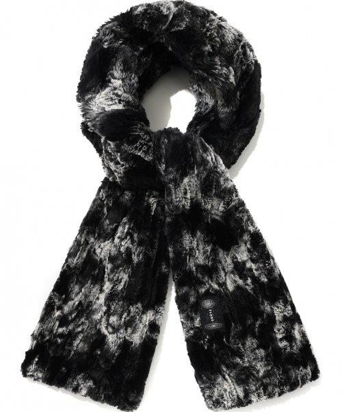 Mazy Fur Muffler - BK&WH (FL-720)