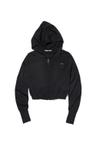 RHOMBUS KNITTED HOODIE_BLACK
