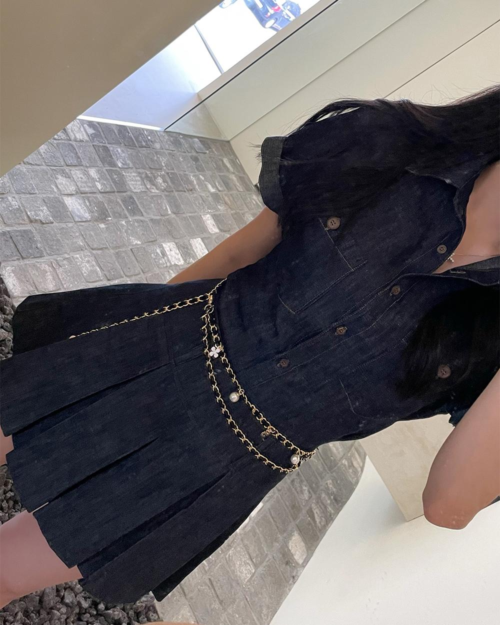 로우 생지 치마 PT