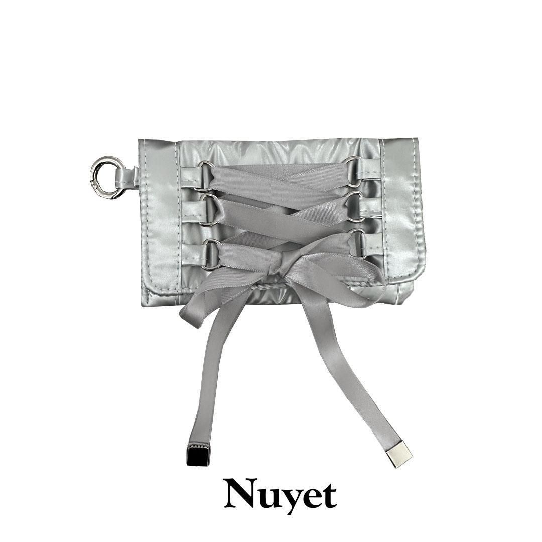 lace up mini pouch