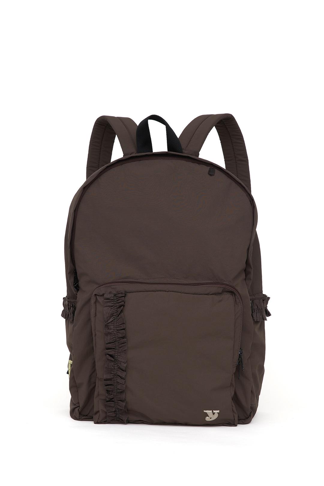 [X MA JOURNÉE] 프릴 백팩 frill backpack (brown)