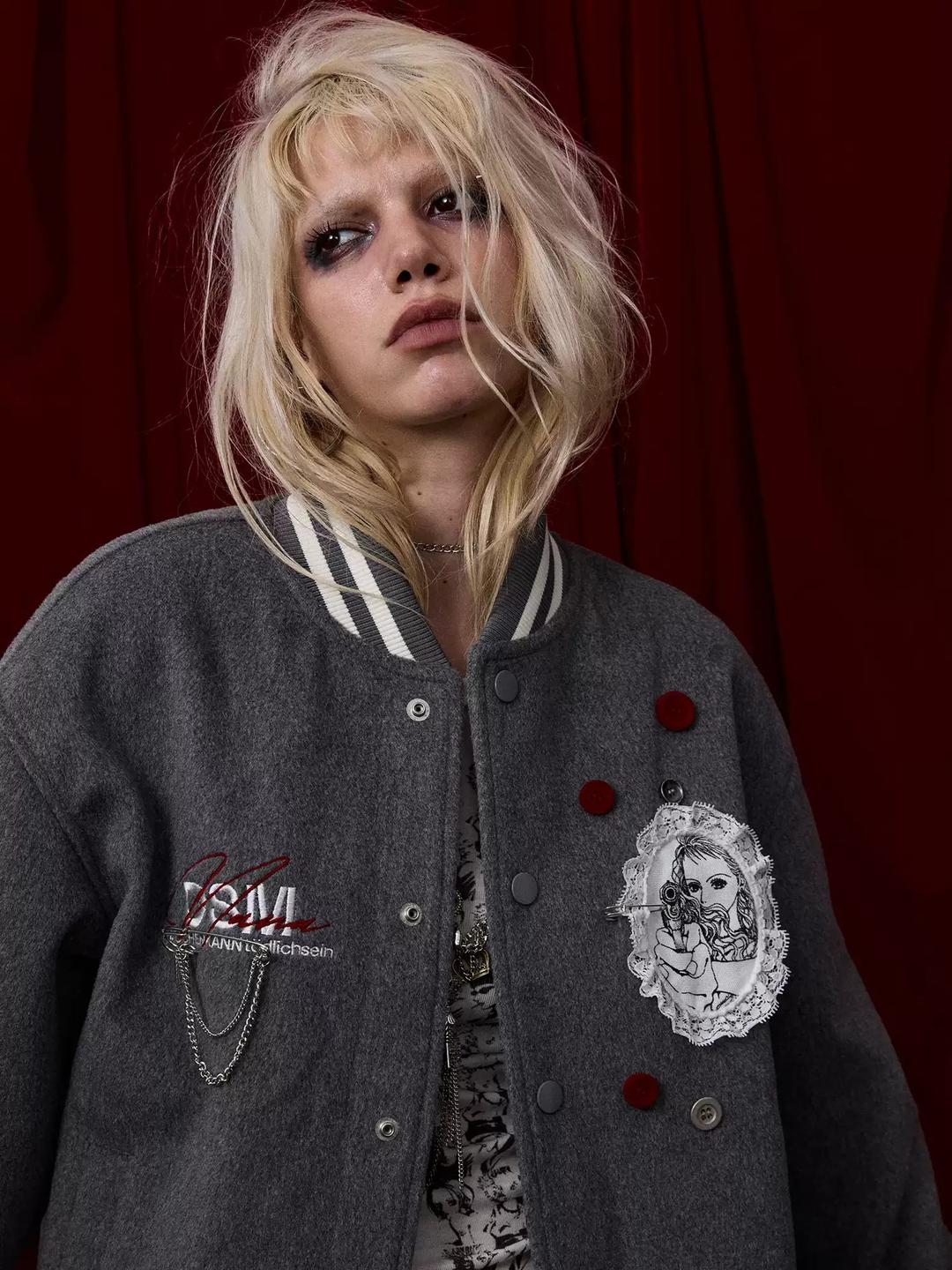 DSM X NANA Shinichi Nana button baseball jacket