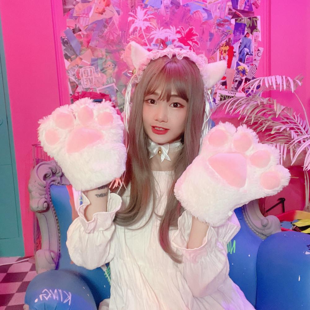 프릴 고양이귀머리띠 3종 세트 방울 레이스 고양이 고퀄리티 연말파티 코스프레