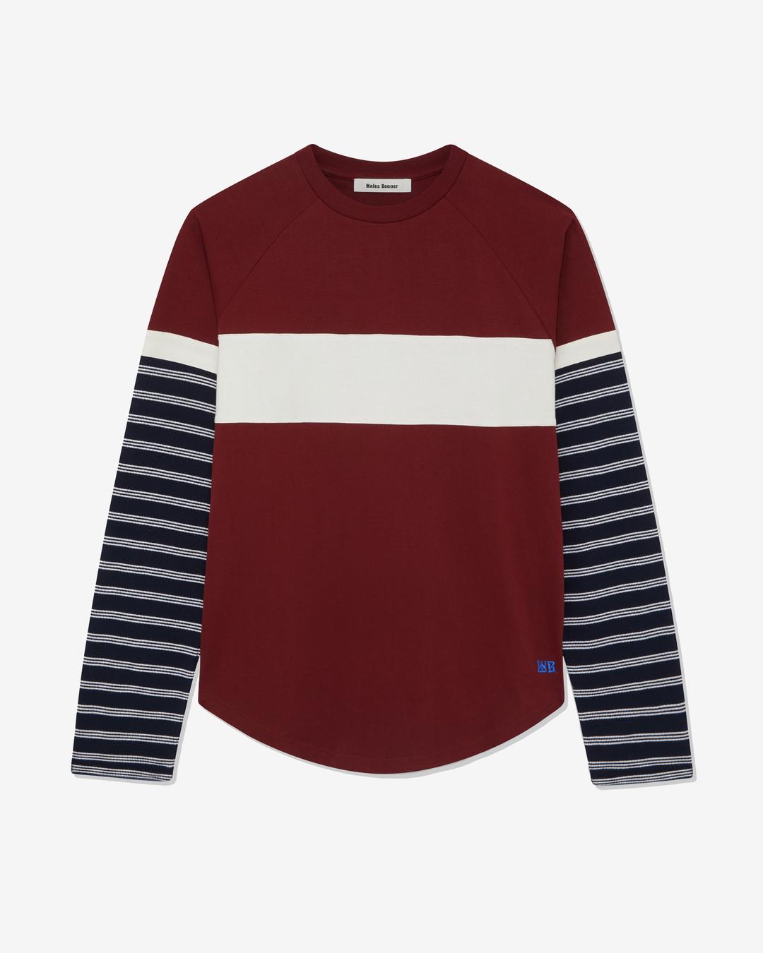 Wales Bonner - Men's Japan Jersey Shirt - (Burgundy)