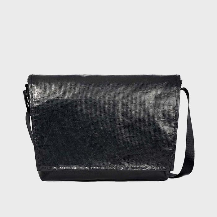 MINIMAL MIL MESSENGER BAG M (BLACK) / UPCYCLED