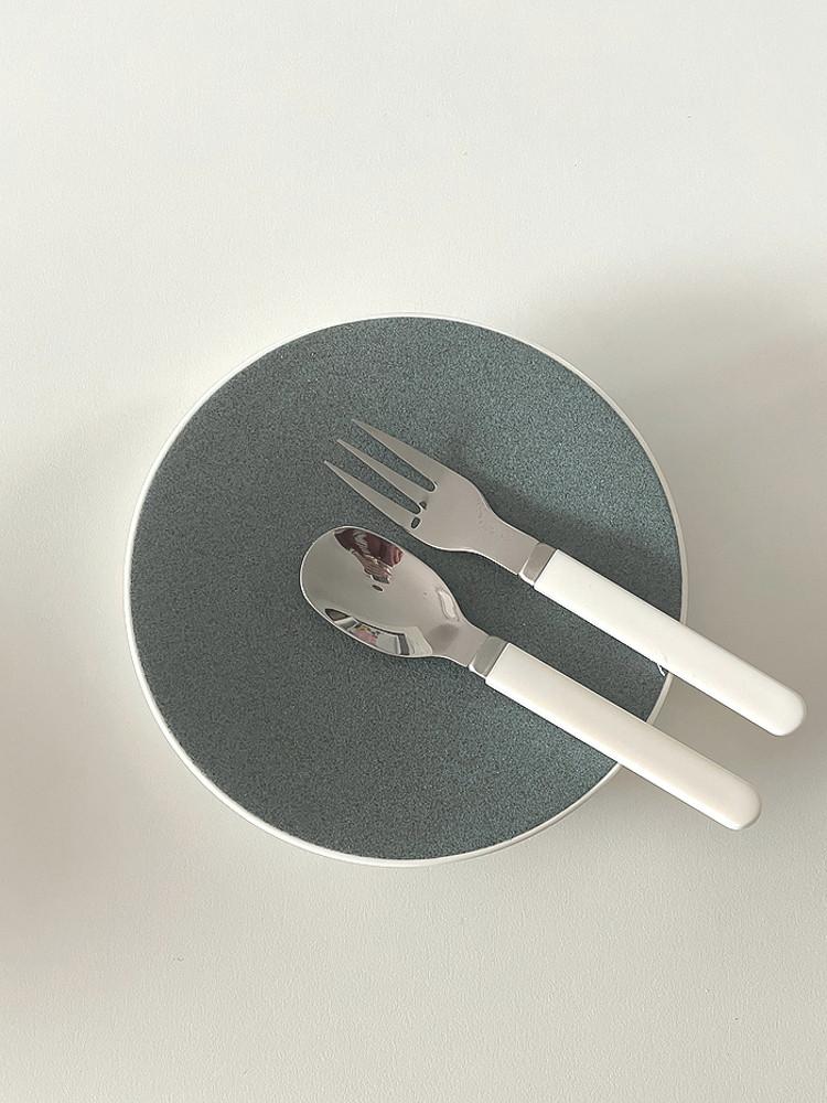 [NEW] 아노바 화이트 디저트 커트러리 스푼/포크