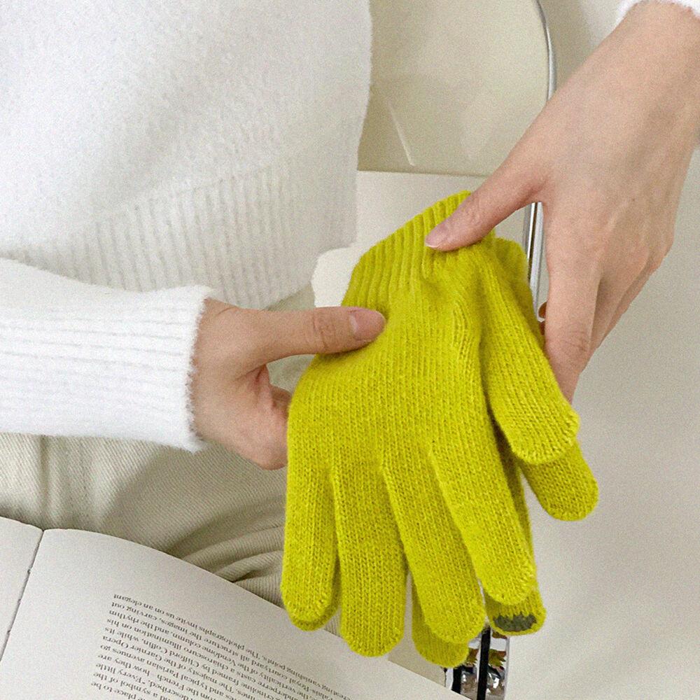 파인 메리노 울 니트장갑 (6color)