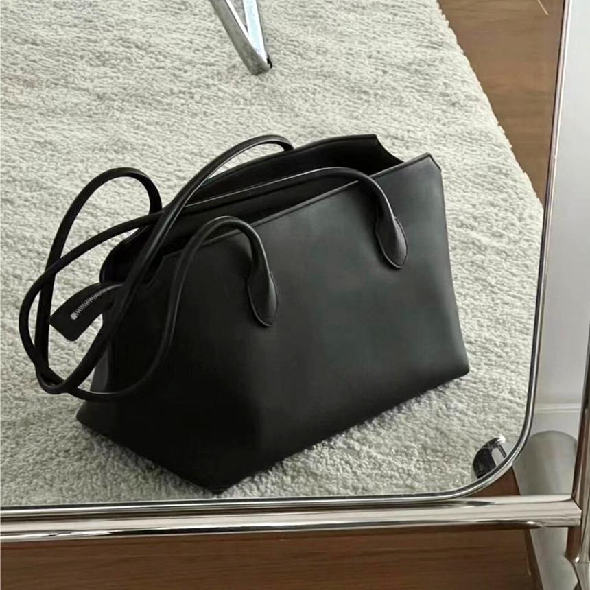 리햅 테라스 소가죽 미니멀 오피스룩 데일리 숄더백 빅백