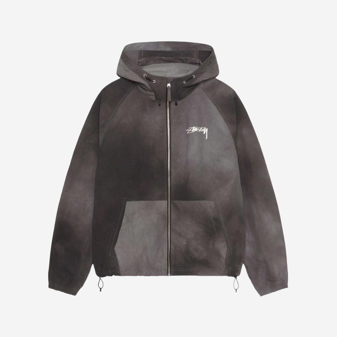 Stussy Wave Dye Beach Shell Jacket Black