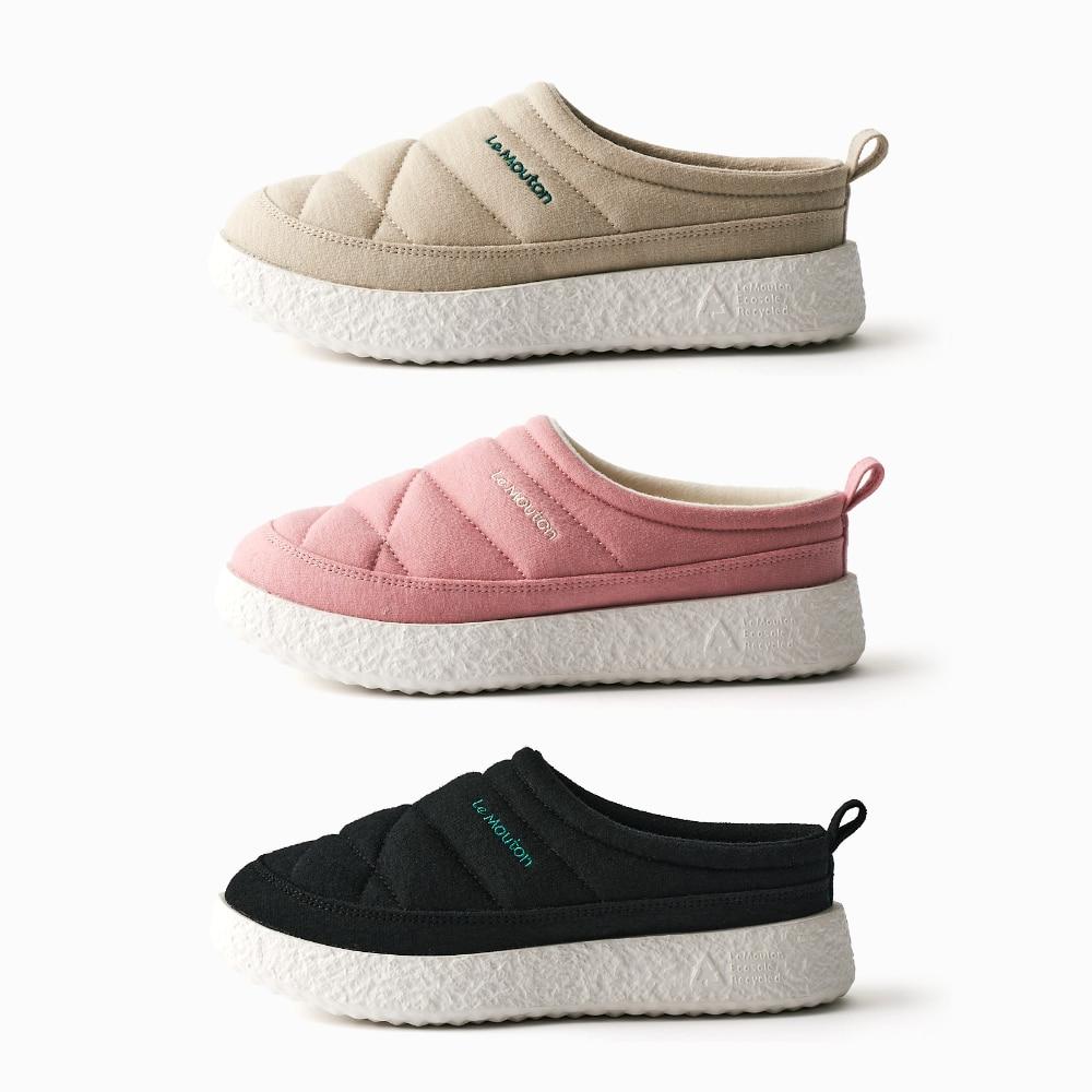 르무통 코지 발 편한 메리노울 겨울 패딩 뮬 신발