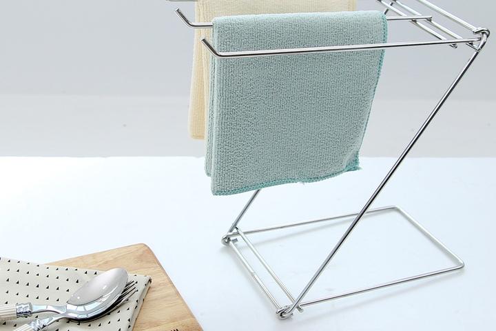 스텐 접이식 행주걸이 고무장갑걸이