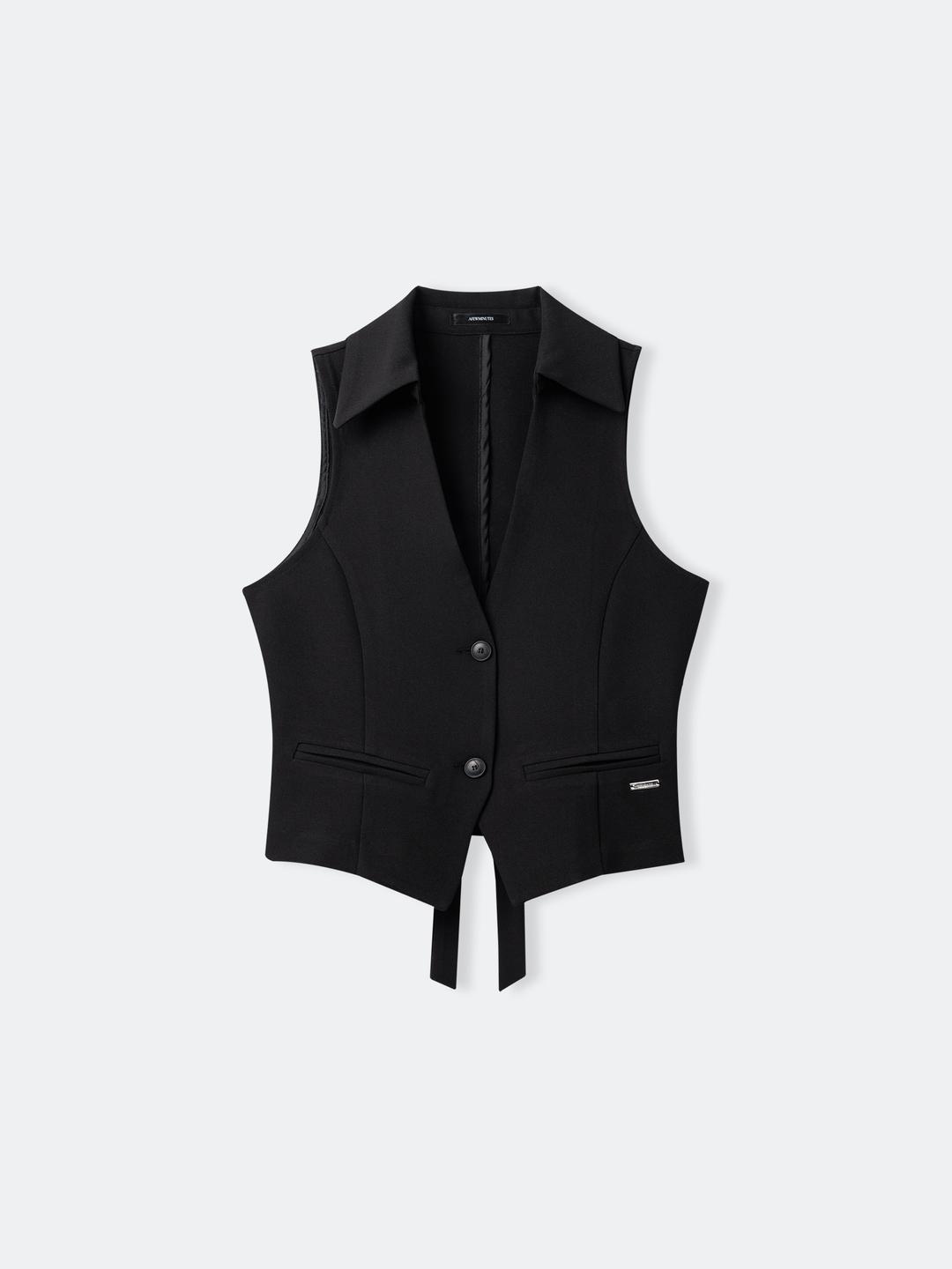 Suit vest jacket / 정장 베스트 자켓 [black color]