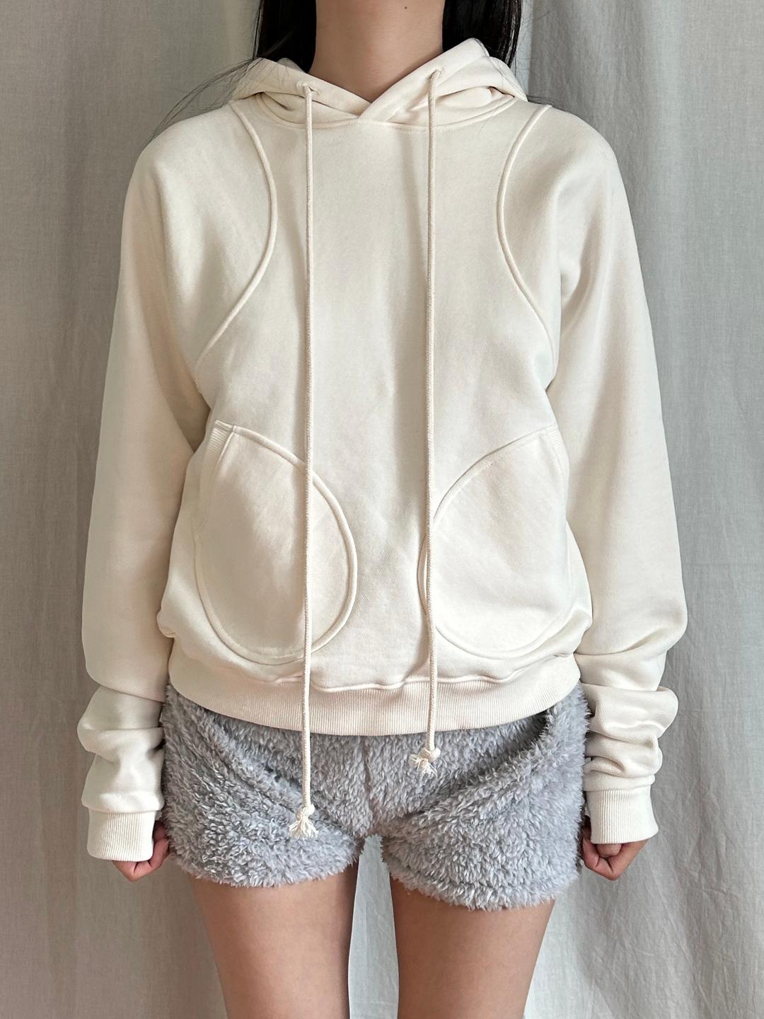 SP(F)ACE HOODIE, cream
