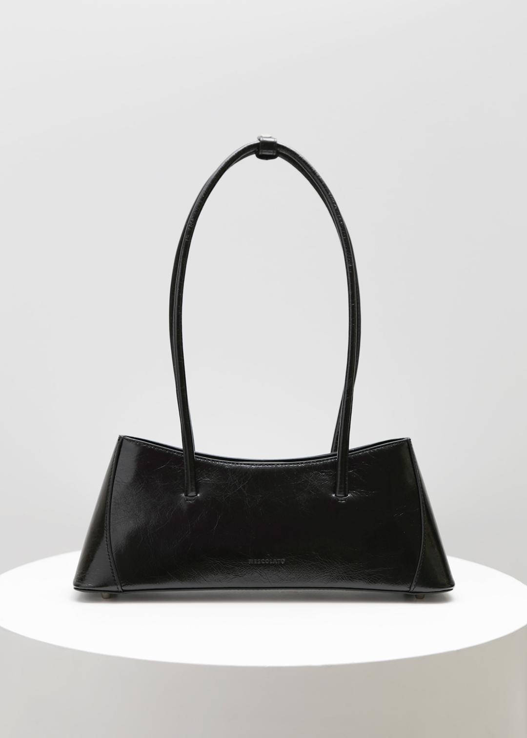 KLARRA II BLACK CRINKLED LEATHER