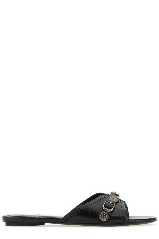 Balenciaga Cagole Open-Toe Slippers