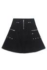 Studed midi-skirt (Black)
