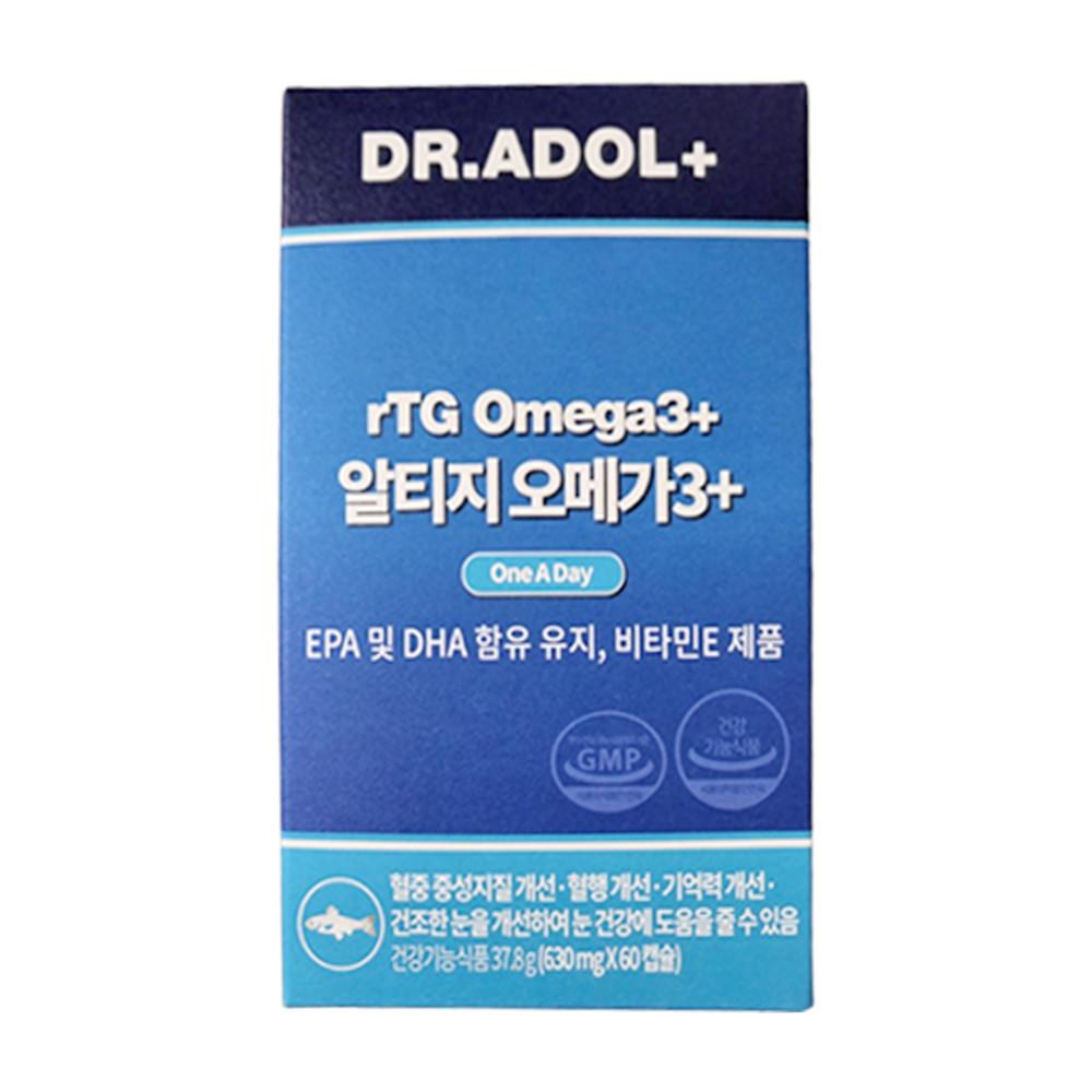 (1박스)(총1개월분)닥터아돌 알티지 rtg 오메가3 630mg